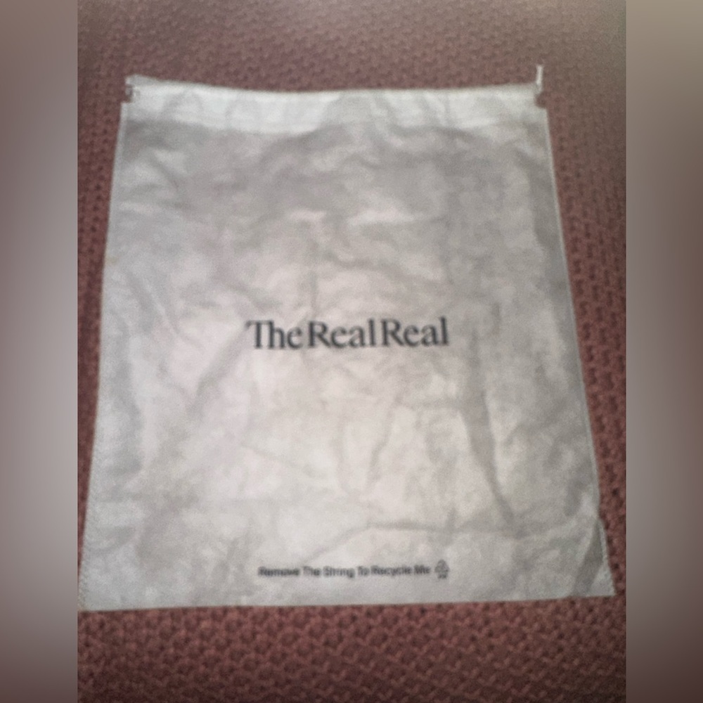 The real real dust bag white 17x20